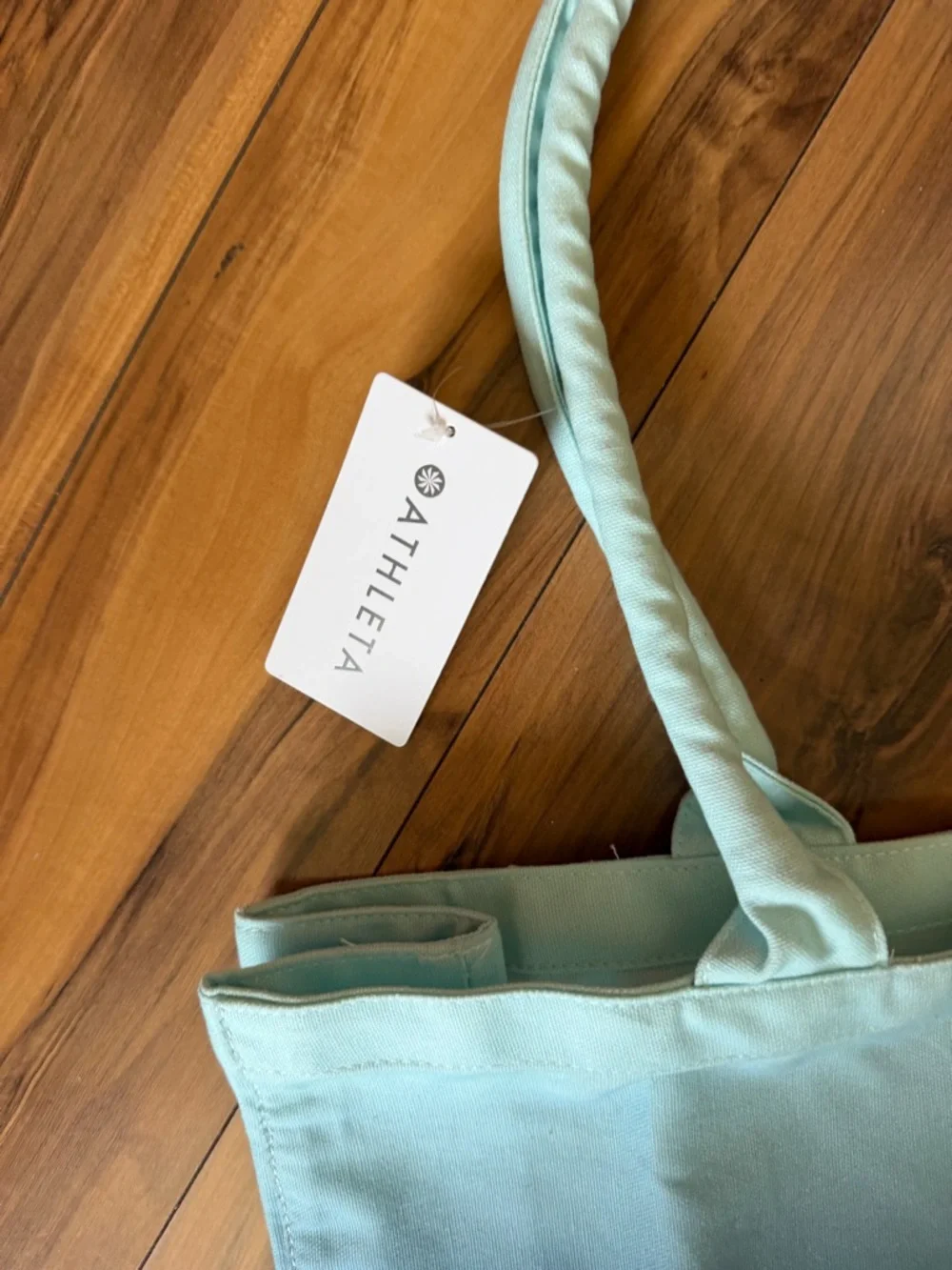 NWT Athleta Light-to-Dark Blue Ombre Canvas Tote